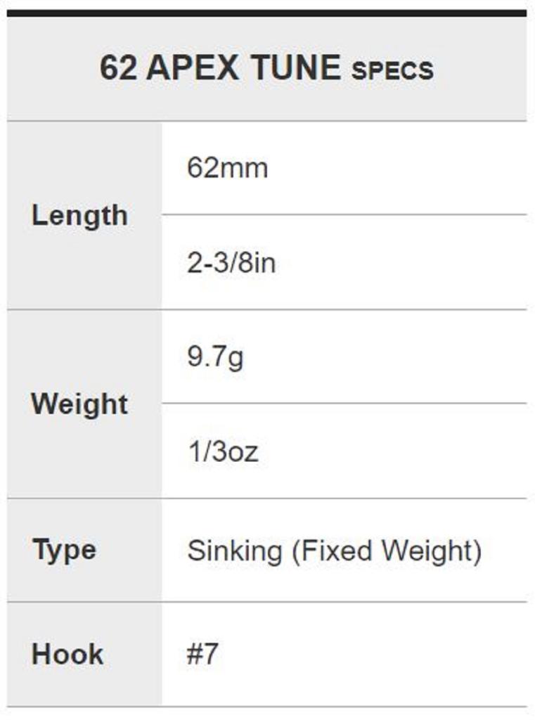 DUO Realis Apex Tune Vibration 62 Sinking Lure CDH3066 (2398)