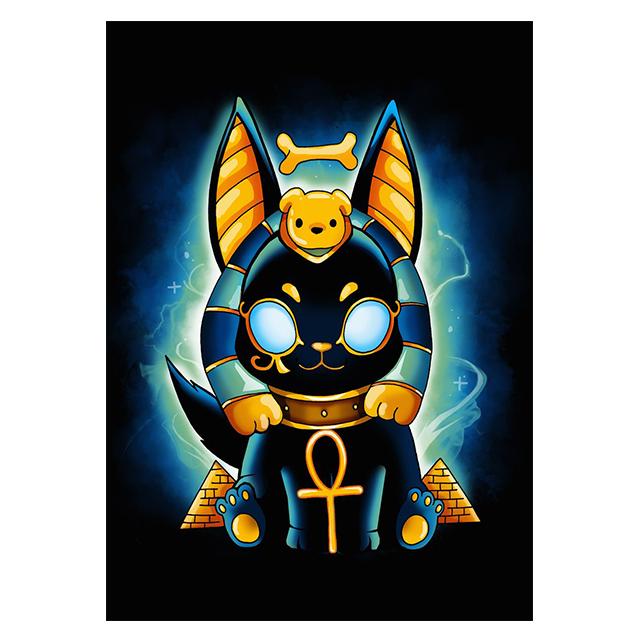 Cartoon Egyptian Mythology Anubis Bastet Print Poster Canvas Painting Modern Wall Art Picture For Living Room Bedroom Home Decor
