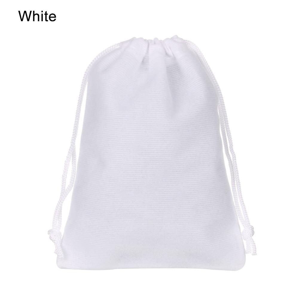 1PC New 12Colors Small Velvet Drawstring Pouch Bag Durble Christmas/Wedding Gift Bags Beauty Dice Storage Portable10x12cm