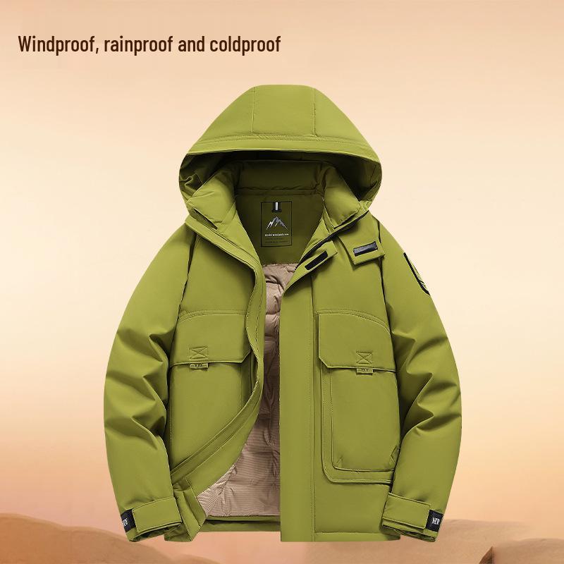 Men's High-End 90% White Duck Down Mountaineering Jacket, Customizable Autumn/Winter Couple's Outdoor Jacket with Company Logo, 2026 Collection