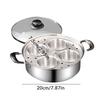 Egg Poacher Stainless Steel Egg Maker Small Household 4 Cup Steamer Pan Multi purpose Steamer Kitchen Gadget for Cooking
