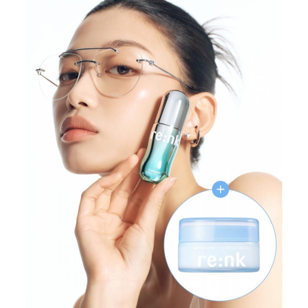 

Renk [pore Tightening] Collagen Midshot Ampoule Plus 20ml + Moisture Cream Large Capacity 105ml NONE