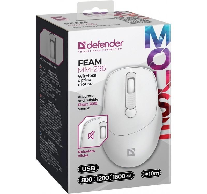 WIRELESS MOUSE SILENT C LICK FEAM WHITE