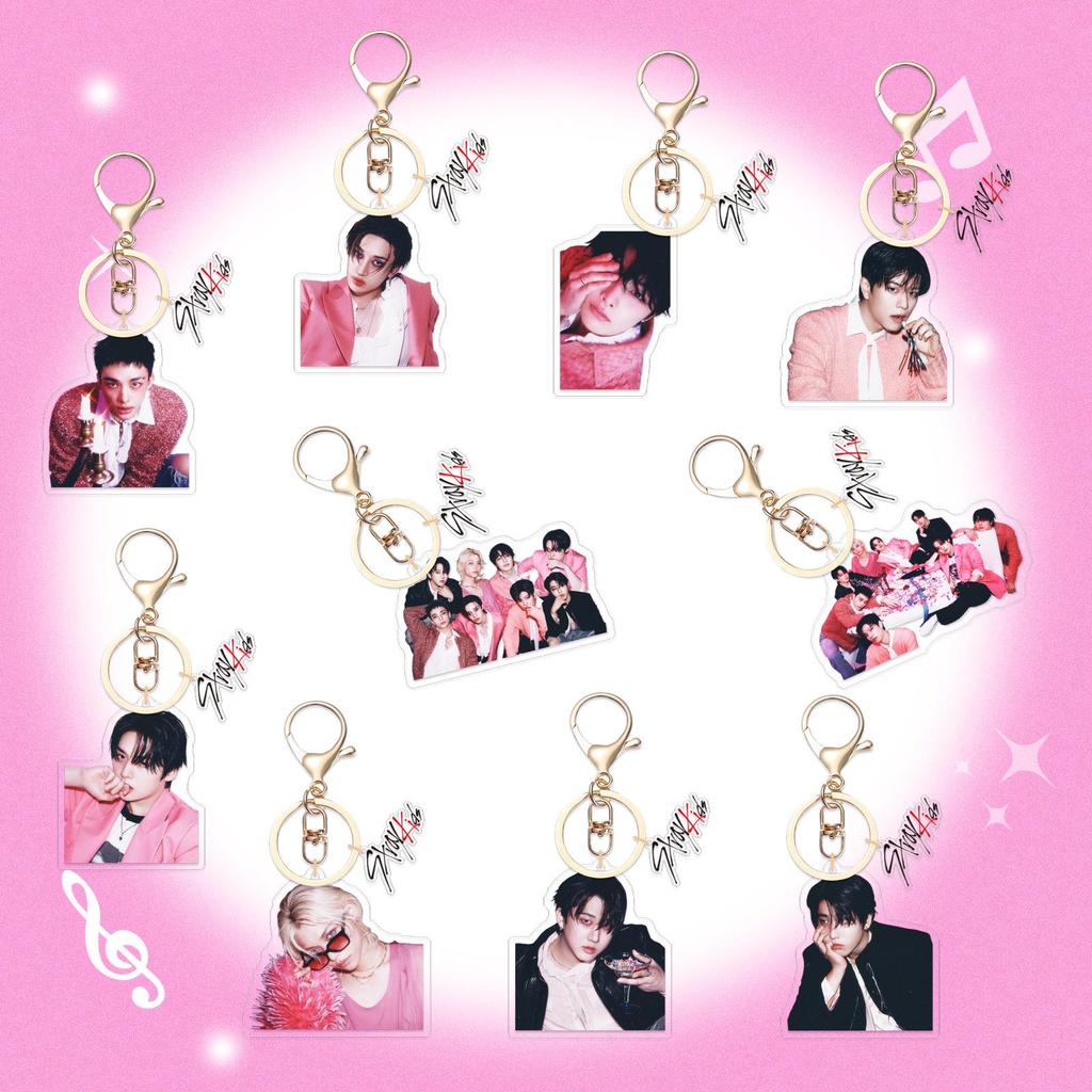 Stray Kids 'DO IT' Star Support Double-Sided Acrylic Pendant Keychain DIY