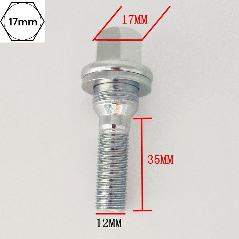 M12 x 1.25 ALLOY WHEEL EXTRA LONG THREAD BOLTS FLAT SEAT WASHER Bolt For Peugeot Citroen C4 C5