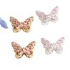 14K Gold-filled Color-preserving Zirconia Butterfly & Flower Spacer Beads for DIY Jewelry