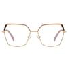New Personality Anti-blue Light Glasses Square Frame Metal Ins Style Women's Flat Frame