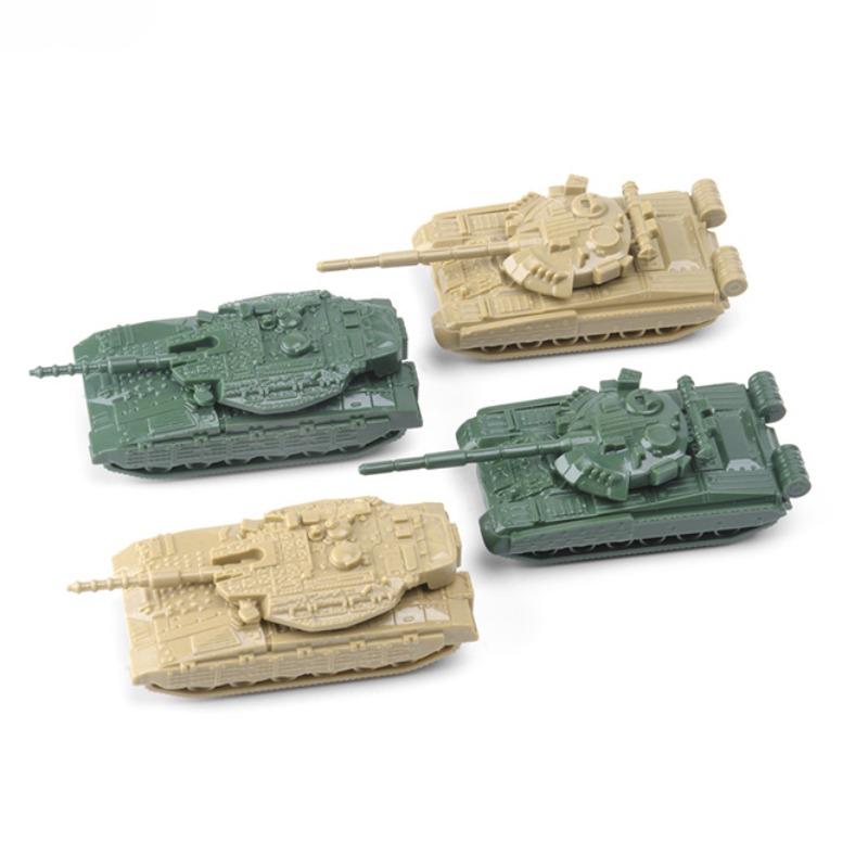 

1/144 USSR T-80 Israel MK4 Tanks 4D Sand Table Plastic Model Toy 4pcs/set