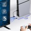 Blitzowl PS5 Slim Stand and Controller Charger with Cooling RGB Vertical and Horizontal Compatible with Disc and Digital Charging Dock for PS5