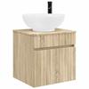Wall Mounted Washbasin Vanity In Sonoma Oak