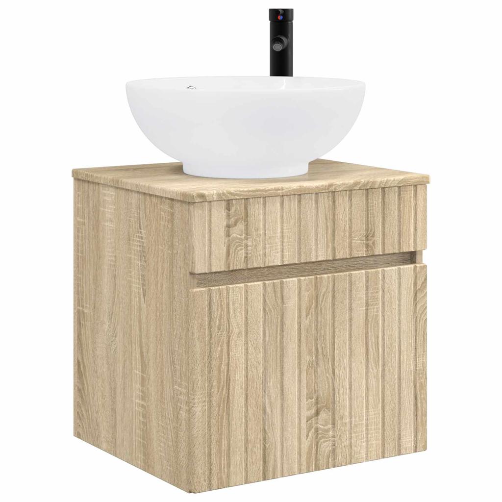 Bathroom Cabinet Set 4 Pcs Sonoma Oak 103.5 X 15.5 X 70 Cm