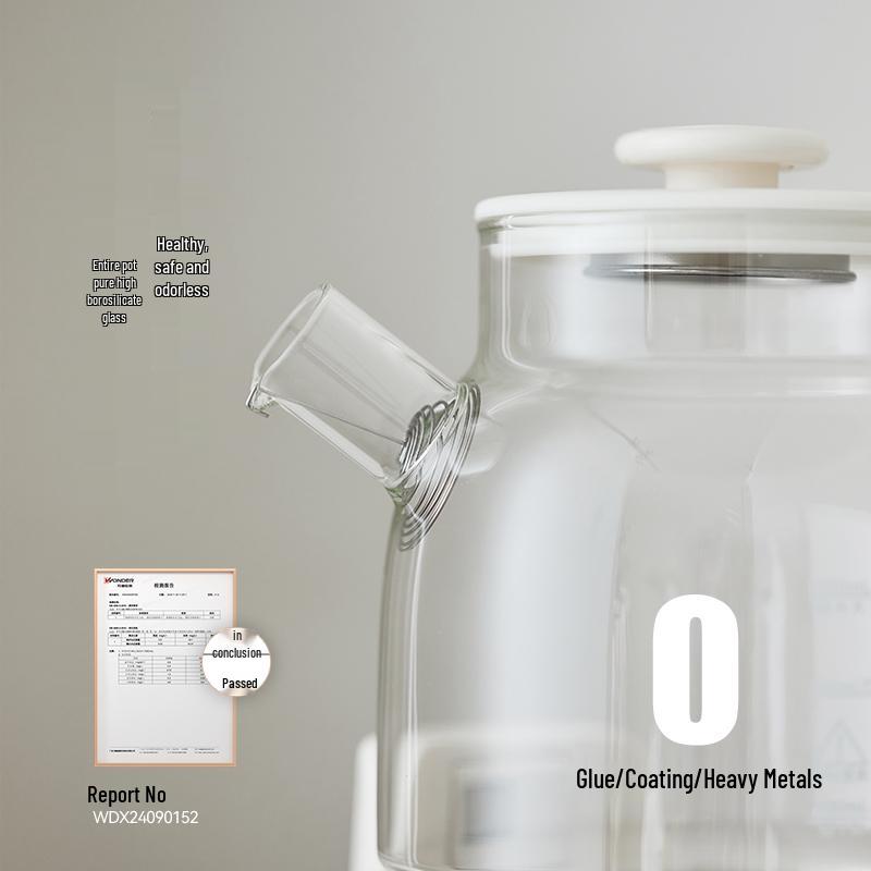 All-Glass Health Kettle - Multi-functional, Temperature-Controlled Tea Brewer for Home and Office