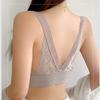 Lace Lingerie Bra for Women with Breast Pads Supports Side Breasts Plus Size Bra Vest Style Bandeau Top Strapless Bra