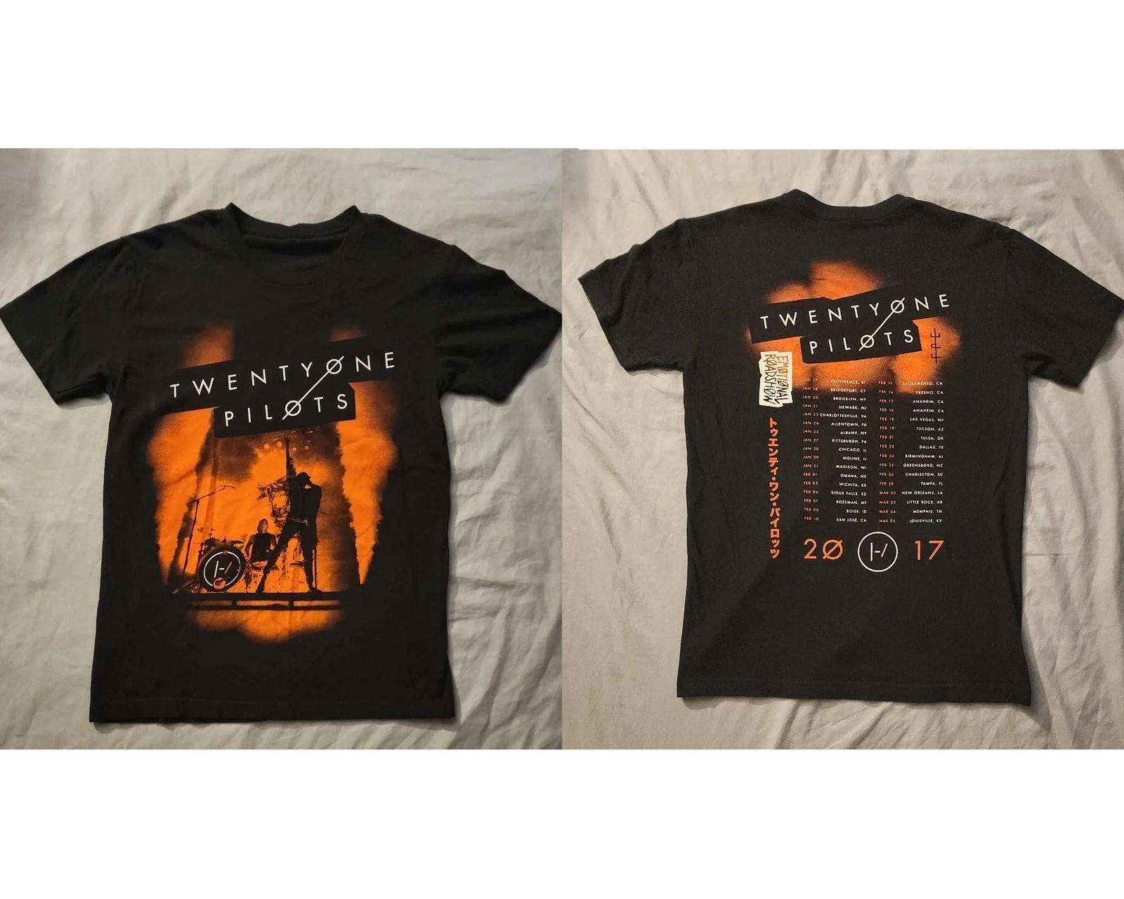 VTG Twenty One Pilot 2017 Emotional Road Show Tour Shirt S-5XL Reprint XXL
