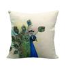 Beautiful Peacock Animal Head Face Digital Printing Short Plush Pillow Covers For Car Sofa Office Cushion Cover Home Goods