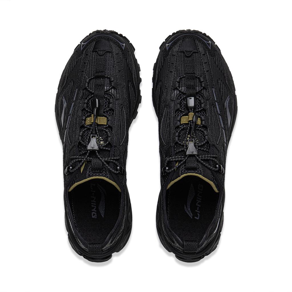 Li Ning Fuyiao 2.0 Trail V3 Comfortable Shock Absorbing Durable Low Top Casual Running Shoes Men sneaker Black ARXW021-2