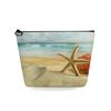 Women Beach conch Print Cosmetic Bag Toiletries Organize Travel Storage Case 6728 KTB