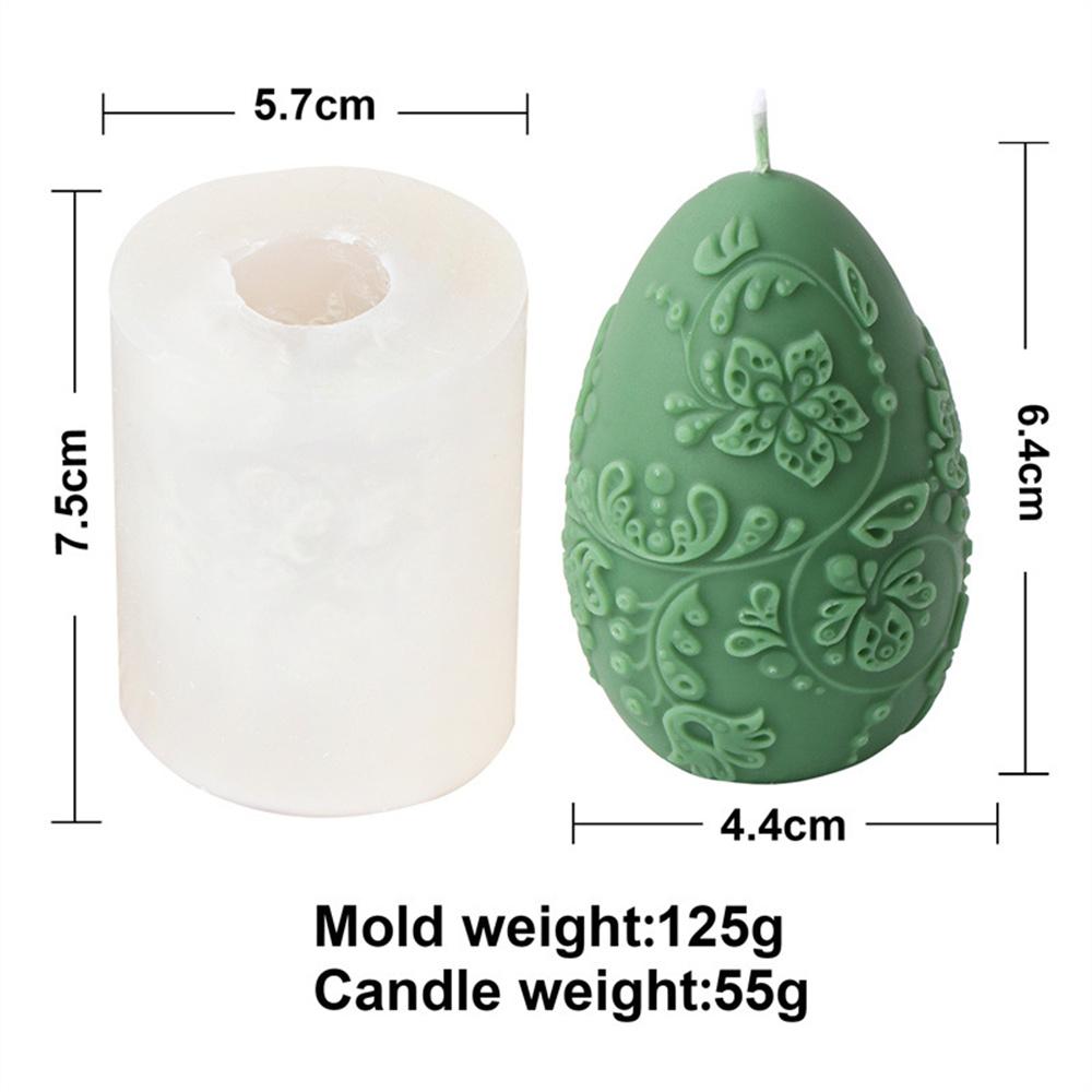 Easter Egg Flower Ball Candle Silicone Mold Handmade Chocolate Decoration Gypsum Aromatherapy Soap Resin Candle Silicone Mould