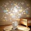 8 Patterns Christmas LED Projector Light Smart Dynamic Plug Play Rotatable USB Night Lamp for Bedroom Holiday Party Xmas Decor