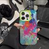 Tide Cool Ink Splashing Graffiti Suitable for Apple 16 Mobile Phone Case 14promax Cartoon iPhone15 Matte Anti-drop 11xr