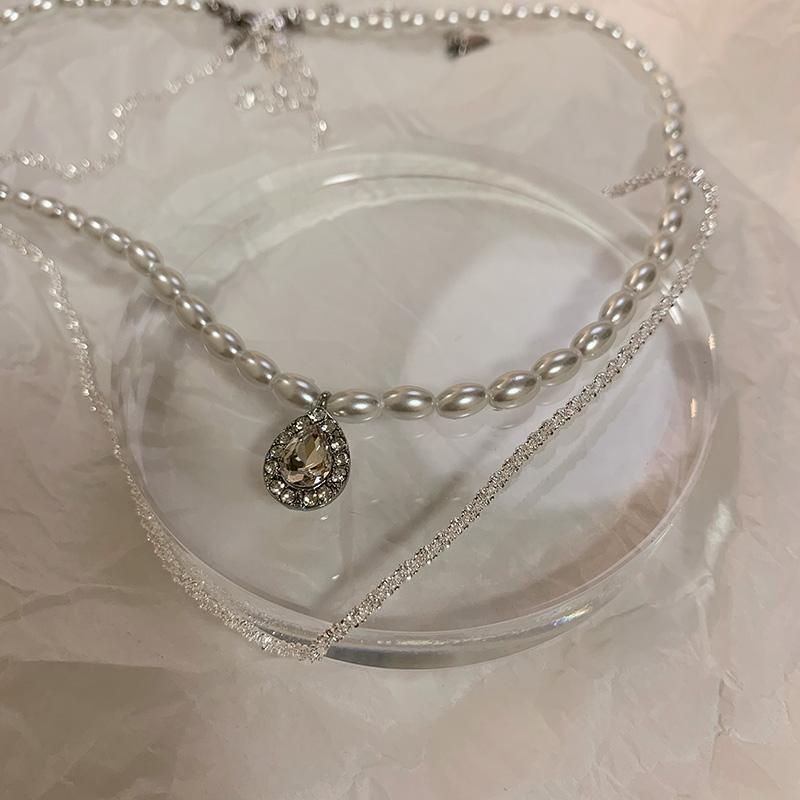 Fashion Necklace, Versatile Pearl Necklace, Women's Collarbone Chain