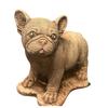 Unique Little Bulldog Made of Sand-colored Stone