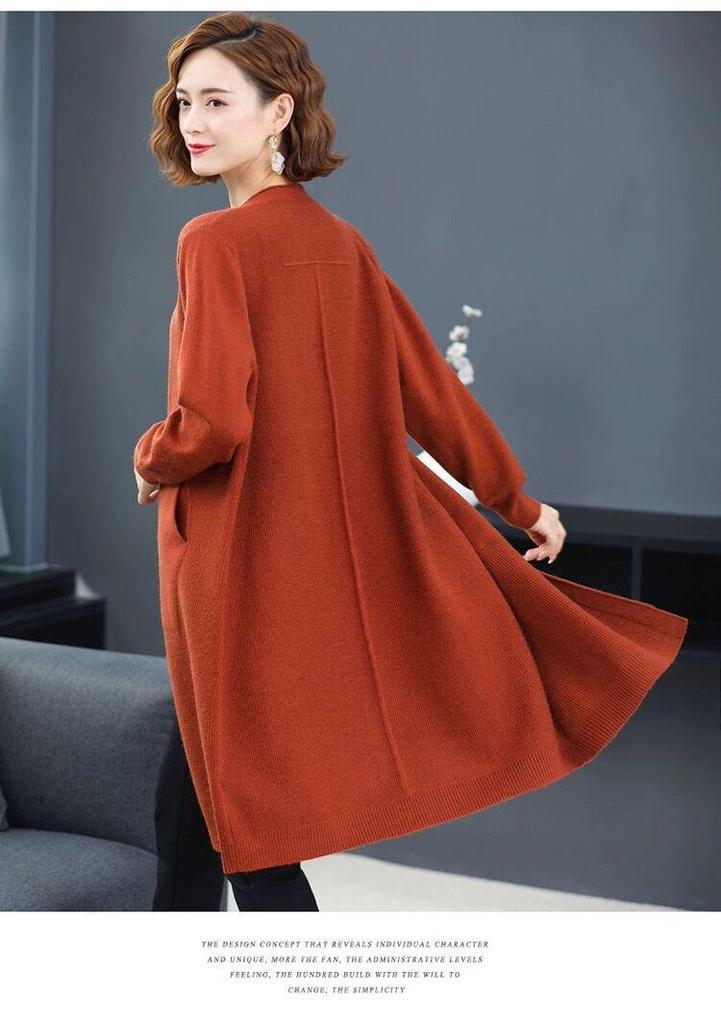 Women's Plus Size Knit Cardigan Shawl Coat - Stylish Spring/Autumn Outerwear