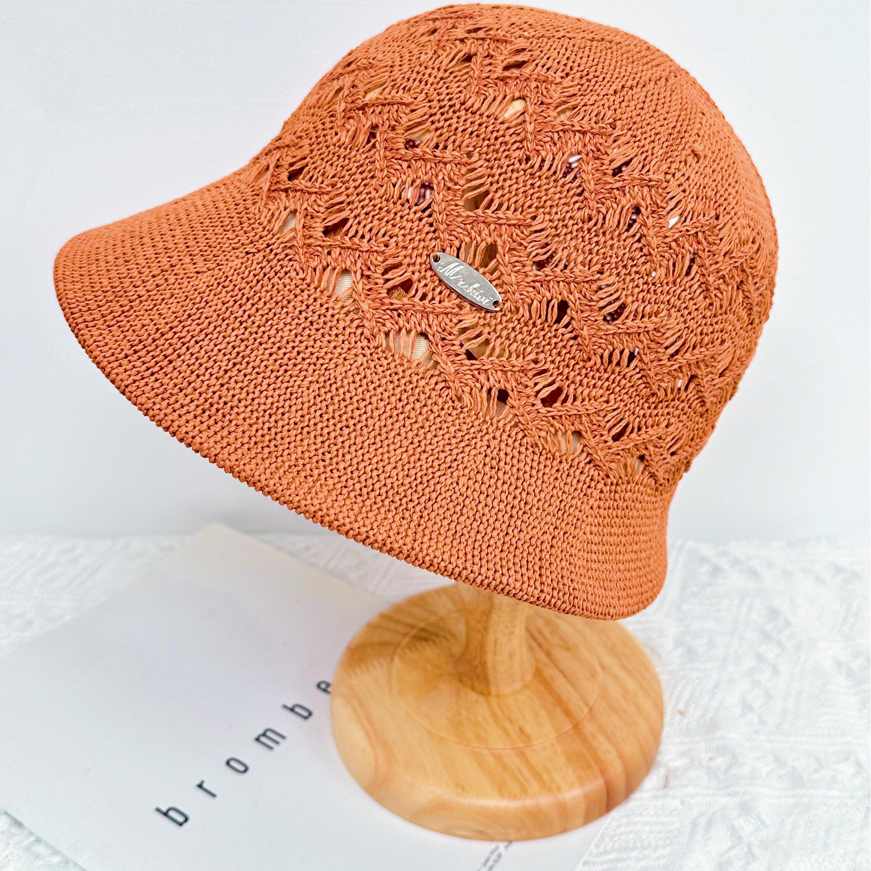 

Женская летняя шляпа рыбака с выемкой, защита от солнца, женская корейская версия шляпы от солнца One size оранжевый