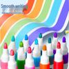 36-Color Waterproof & Washable Acrylic Marker Pens for Elementary Students: Opaque, Stackable, and Ideal for Children's Art Projects