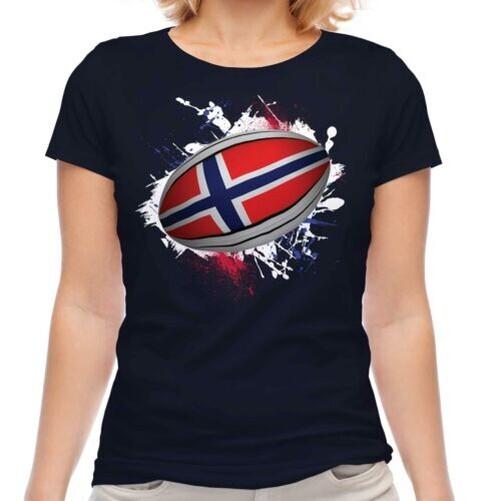 Norway Rugby Ball Splashes Women T-Shirt Gift World Cup Sport
