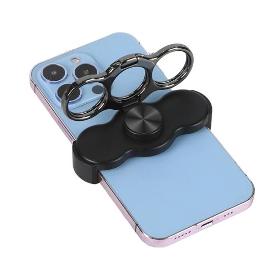 Yousheng 1/2Pcs Dual-Ring Three-Finger Back Clip Holder Multipurpose Foldable Phone Grip Holder 360 Degrees Rotation Cell Phone Ring Holders Stand