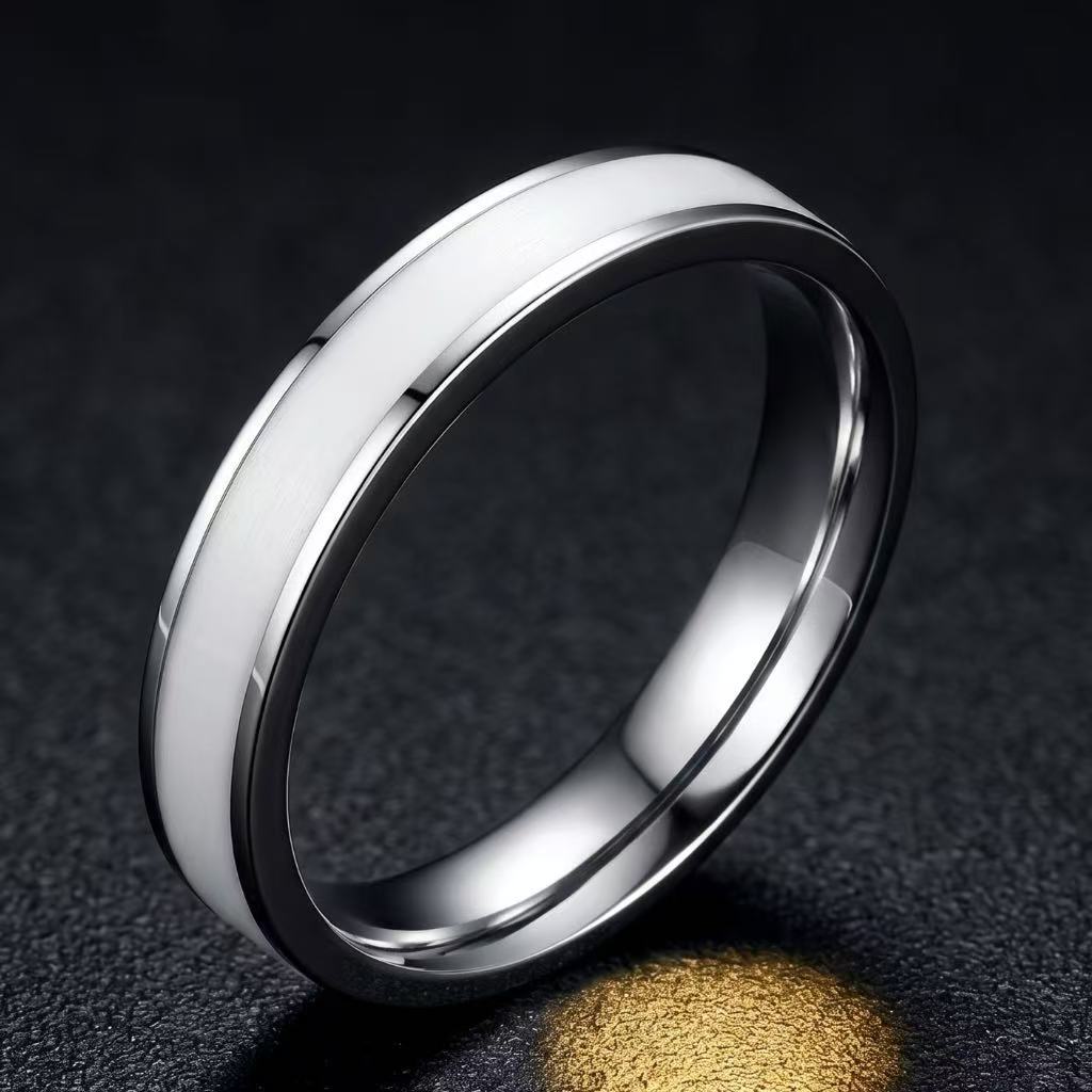 Titanium steel ring, niche and high-end, light luxury, non-fading, cross-border Instagram-style Foever Love