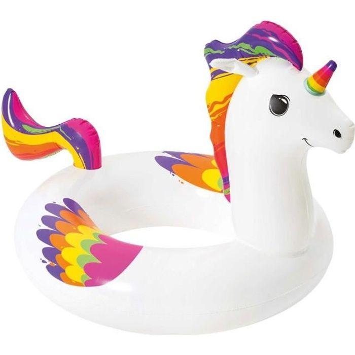 Rund enhjørning badebøye Fantasy - BESTWAY - Diameter 91 cm - PVC - Flerfarget