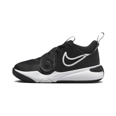 Team Hustle D 11 BP Anti Kick Low Top Children's Basketball Shoes Black White Children Aged 3 7 Years Old DV8994-002