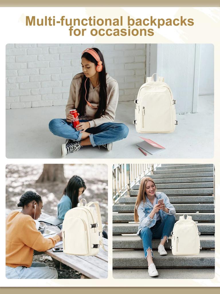 Middle School Backpack for Women Men Lightweight Laptop Bag, Weekender Casual Travel Backpack, Waterproof School Bag for Gifts