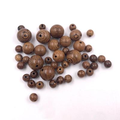 Natural Wood Chicken Wing Loose Beads for DIY Jewelry & Buddhist Accessories - Handmade Round Beads for Car Seat Cushions.