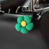 2PCS Cute Cartoon Flower Car Seat Back Hooks Storage Vehicle Headrest Organizer Hanger for Groceries Bag Handbag Auto Decor