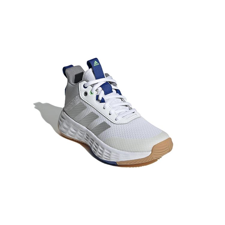 Adidas Own The Game 2.0 Non-Slip Durable Low-Top Kids Basketball Shoes Kids Sneakers White Gray GW1553