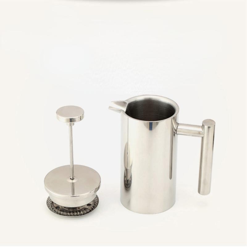 Double-Wall Insulated Coffee Maker French Press Stainless Steel Espresso Coffee Machine High Quality Coffee Tea Maker Pot