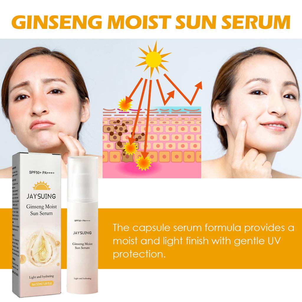 Jaysuing Ginseng Hydrating Protection Essence Lightweight Non Greasy Moisturizer For Natural Makeup Look
