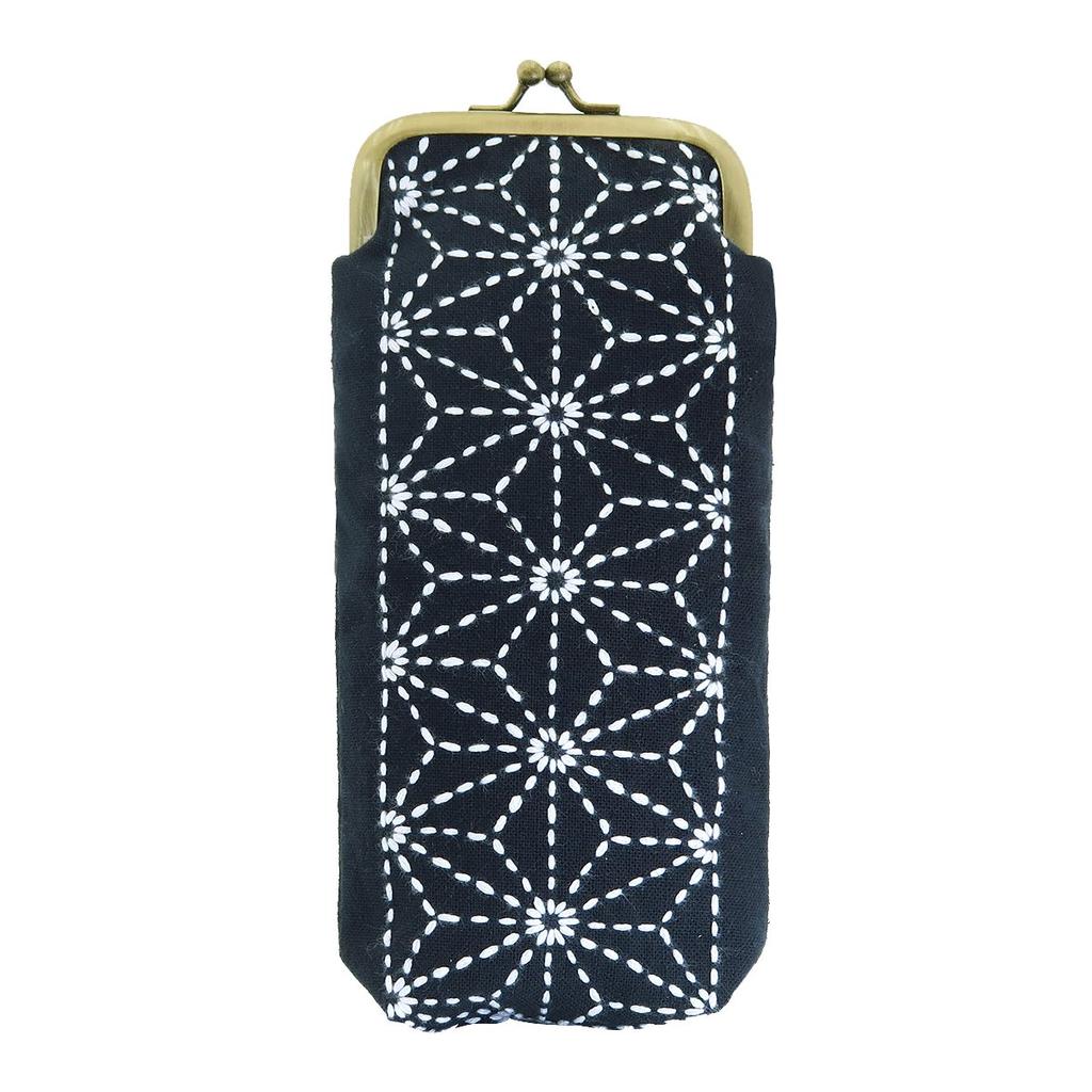 OLYMPUS Thread Sashiko Clasp Hemp Leaf SK307 Kit Pouch, Pattern,