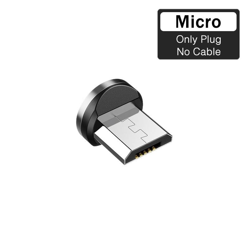 ROCK Magnetic USB Cable For iPhone Charger 540 Degree Rotate USB Type C Cable For Xiaomi Samsung Magnet Charge Micro USB Cable