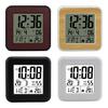 Digital Alarm Clock Battery Operated LCD Display with Snoozes Function Date Day Temperature Backlight for Heavy Sleepers
