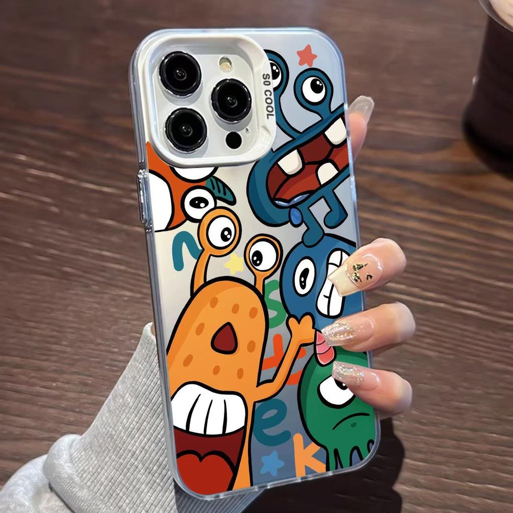 Multiple Little Monsters Apple 15 Mobile Phone Case iPhone13/12/11pro Dirt-resistant Xsmax Anti-drop 16/14XR