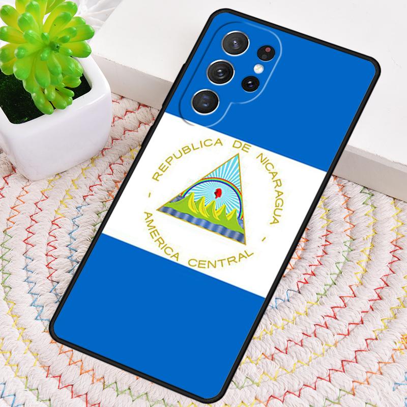 Custodia per Telefono in Silicone con Bandiera del Nicaragua per Samsung Galaxy note 10 pro S26 S25 S24 S23 S22 S21 Plus S25Ultra Copertura Capa