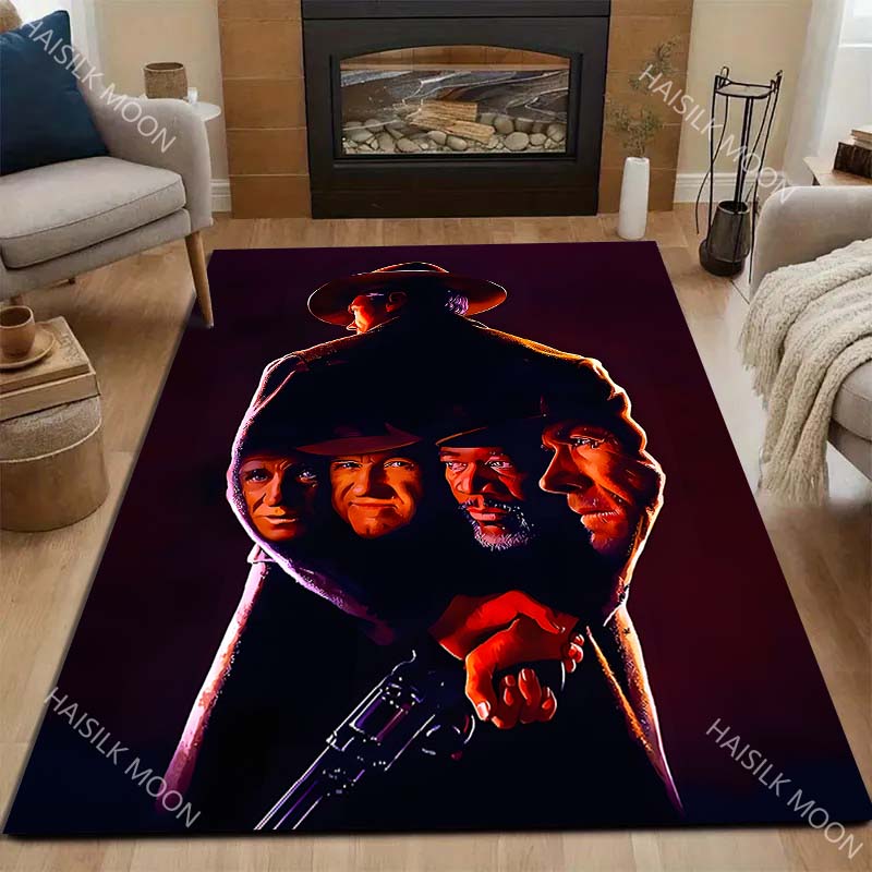 1PC Man with gun, back view Carpet for Living Room Bedroom Sofa Home Decor Rus Non-slip Floor Mat Luxury Gift