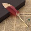 Fashion Student Stationery Gift Writing Supplies Ballpoint Pen Feather Decor Writing Pen 0.5mm