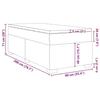 VidaXL Sommier à lattes de lit avec matelas Noir 90x200 cm Tissu, lit, lit à plate-forme, lit à panneaux, meuble de chambre 3285104