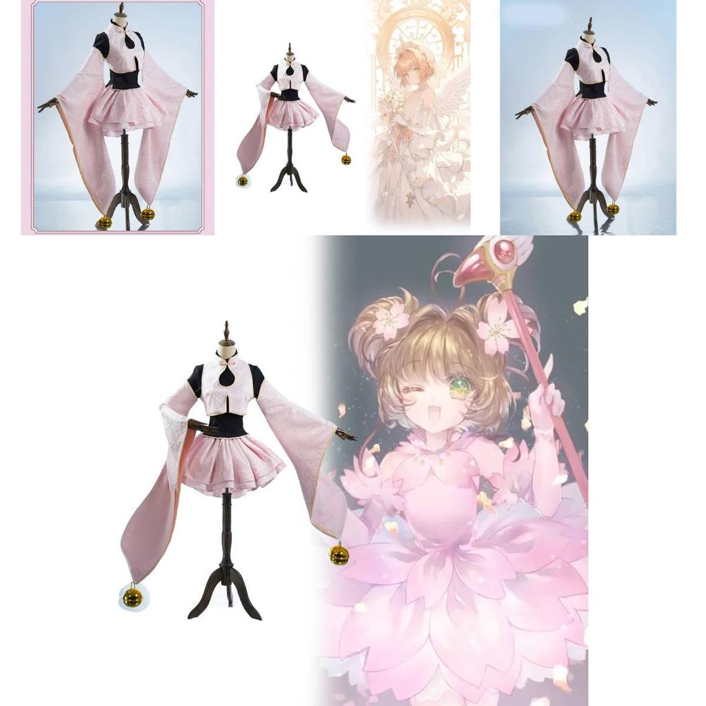 Cardcaptor Sakura Cosplay Costume With Cotton Material For Anime Role Play