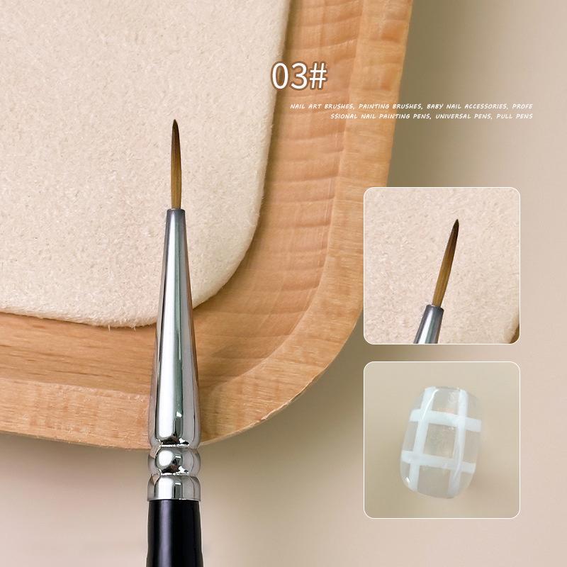 

1 шт., кисть для рисования лайнером для дизайна ногтей, тонкая полосатая ручка для рисования линий, сделай сам, УФ-гель, типсы, дизайн, маникюрный инструмент 6/11 мм, рисунок в виде цветочной сетки 3